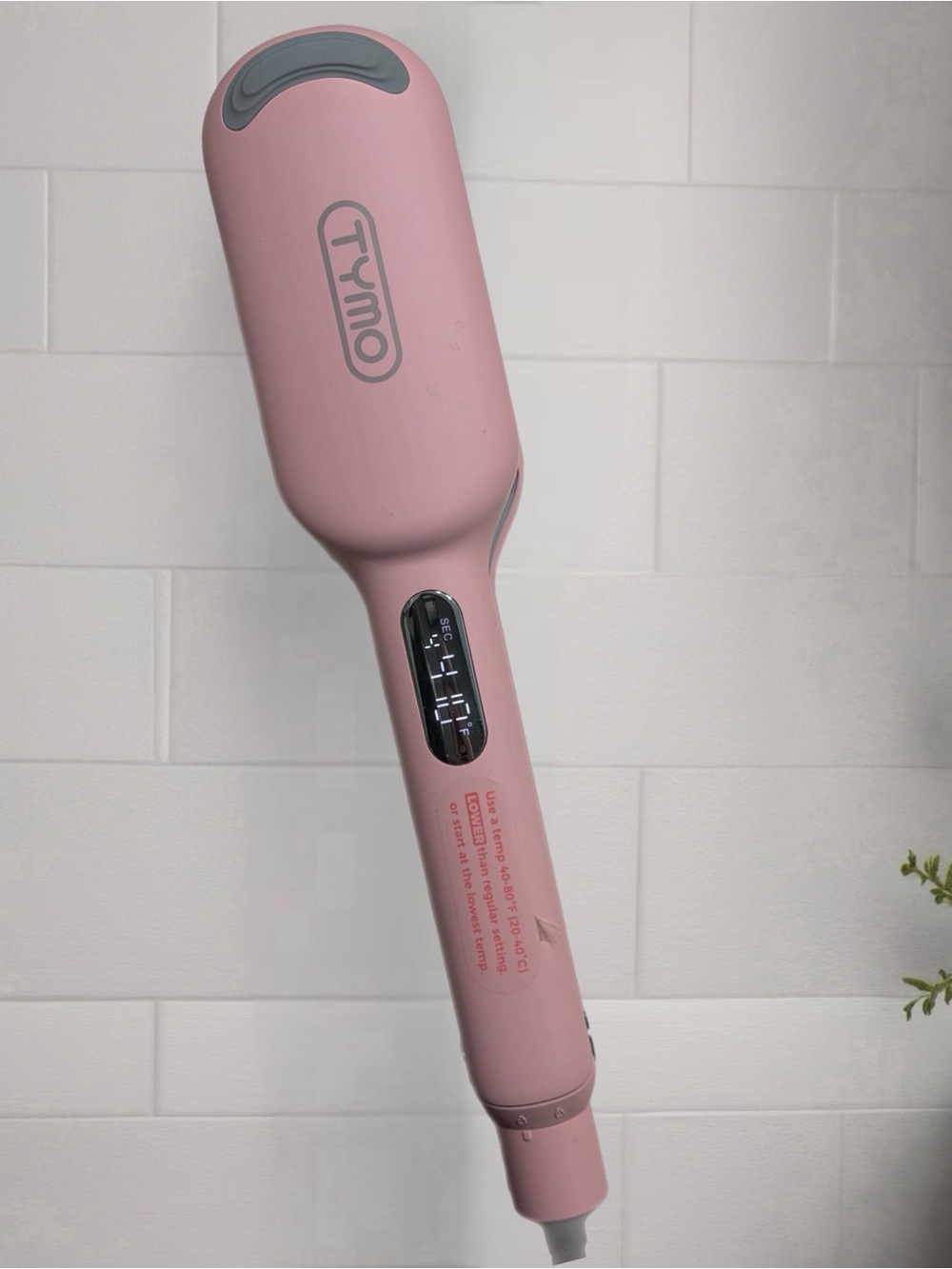 TYMO ROVY Compact Wave Curling Iron Pink Hair Waver Beach Waves